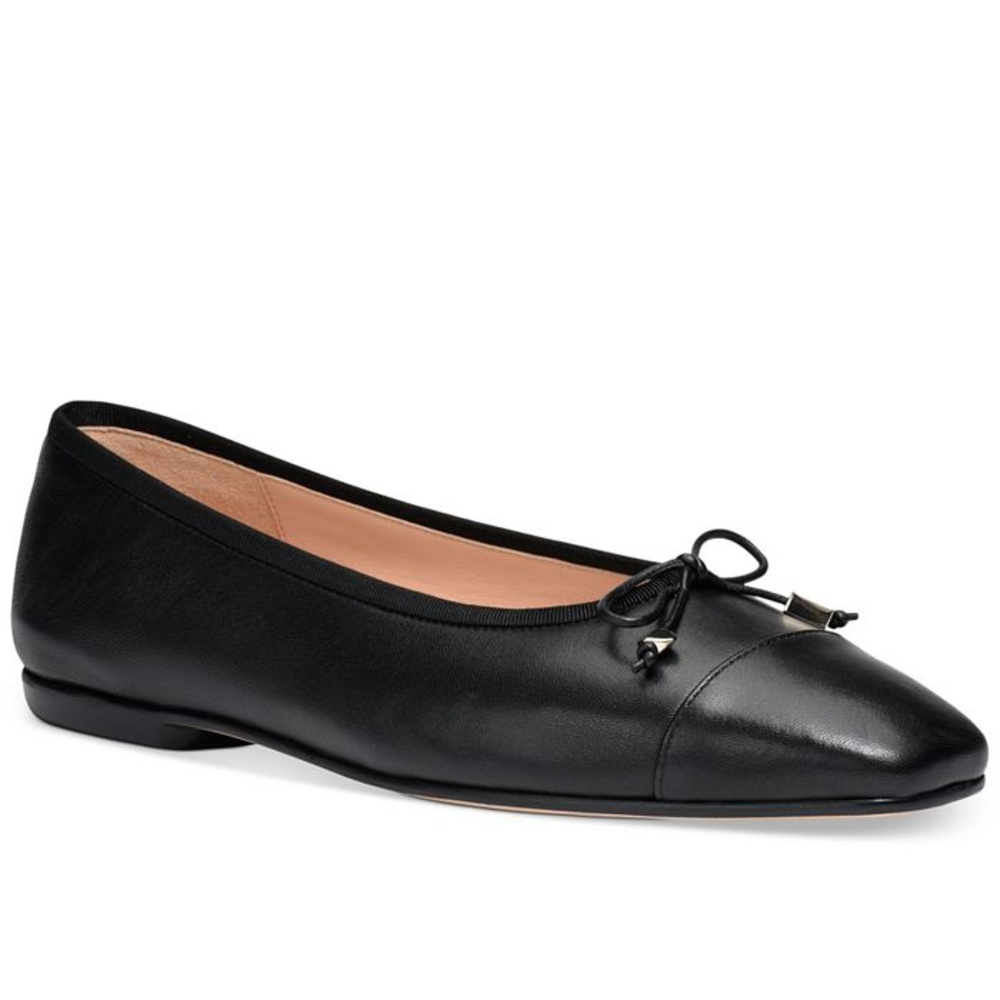 Kate Spade New York Leather Bow Pavlova Flats
